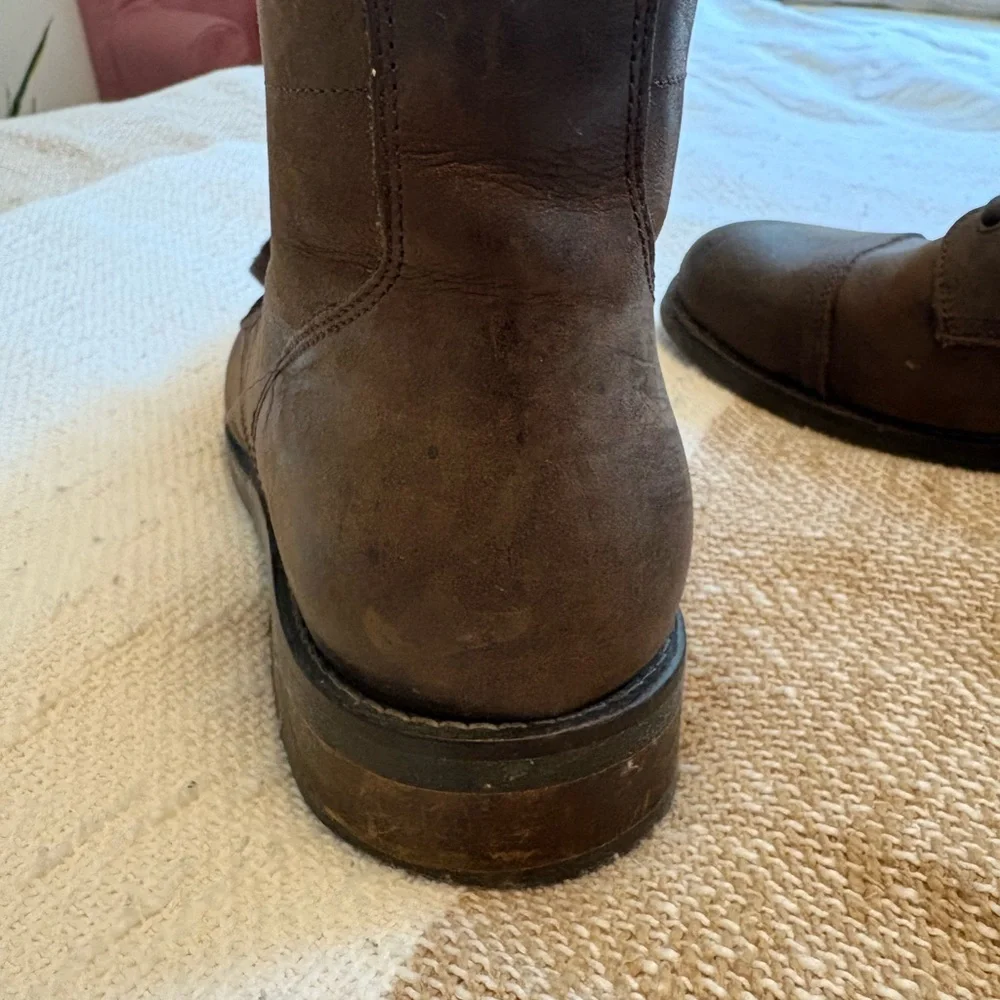 Rhodes Men's Brown Leather Lace-Up Boots